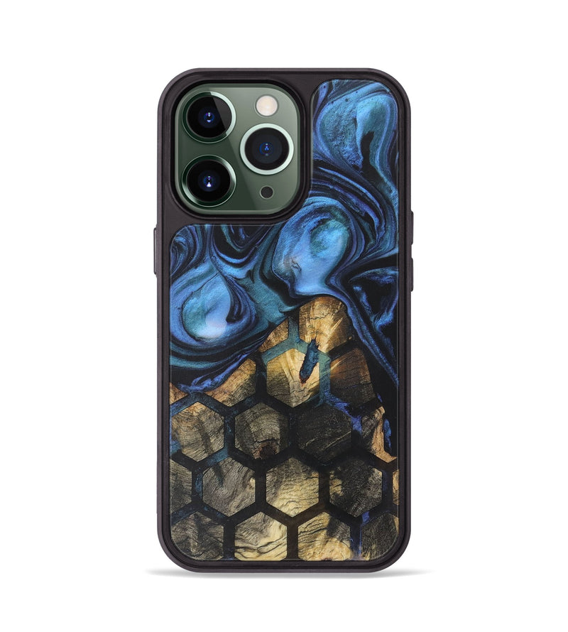 iPhone 13 Pro Wood+Resin Phone Case - Larry (Pattern, 718409)