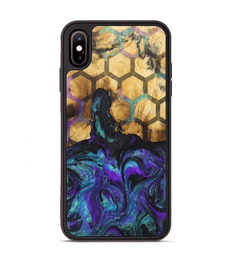 iPhone Xs Max Wood+Resin Phone Case - Jeremiah (Pattern, 718415)