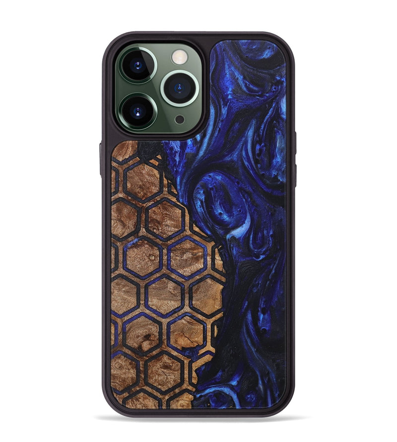 iPhone 13 Pro Max Wood+Resin Phone Case - Giuliana (Pattern, 718418)