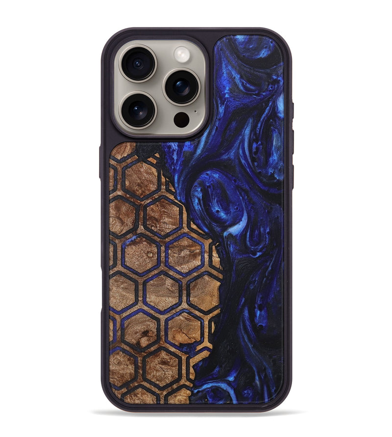 iPhone 16 Pro Max Wood+Resin Phone Case - Giuliana (Pattern, 718418)