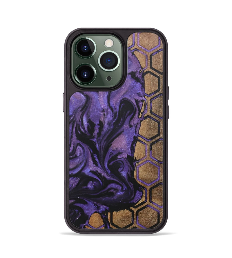 iPhone 13 Pro Wood+Resin Phone Case - Marjorie (Pattern, 718423)