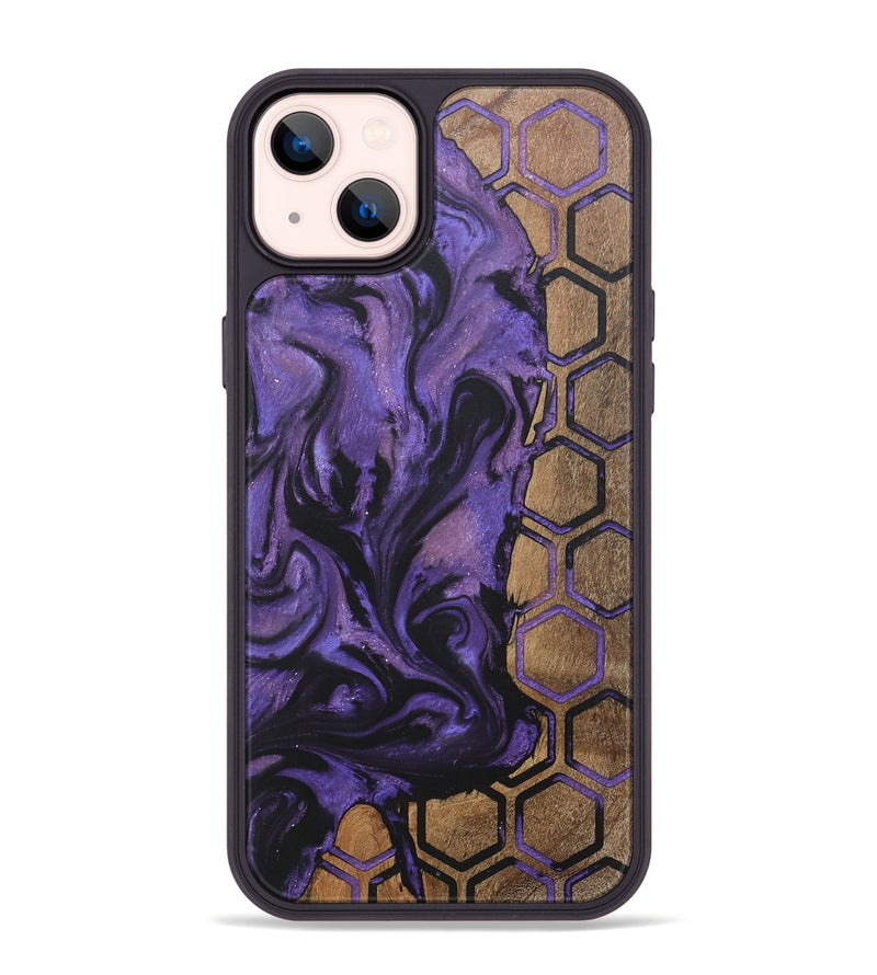 iPhone 14 Plus Wood+Resin Phone Case - Marjorie (Pattern, 718423)