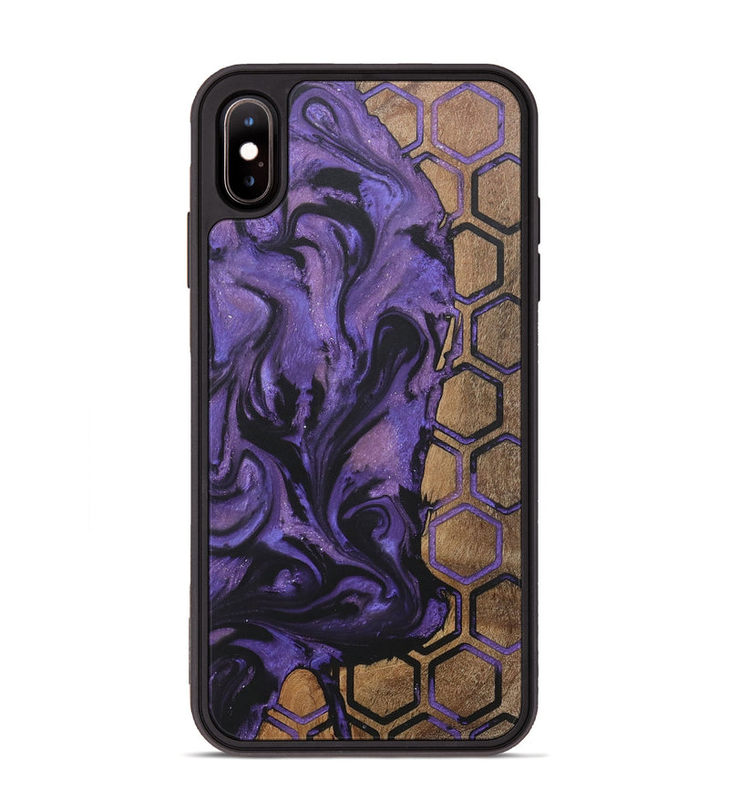 iPhone Xs Max Wood+Resin Phone Case - Marjorie (Pattern, 718423)