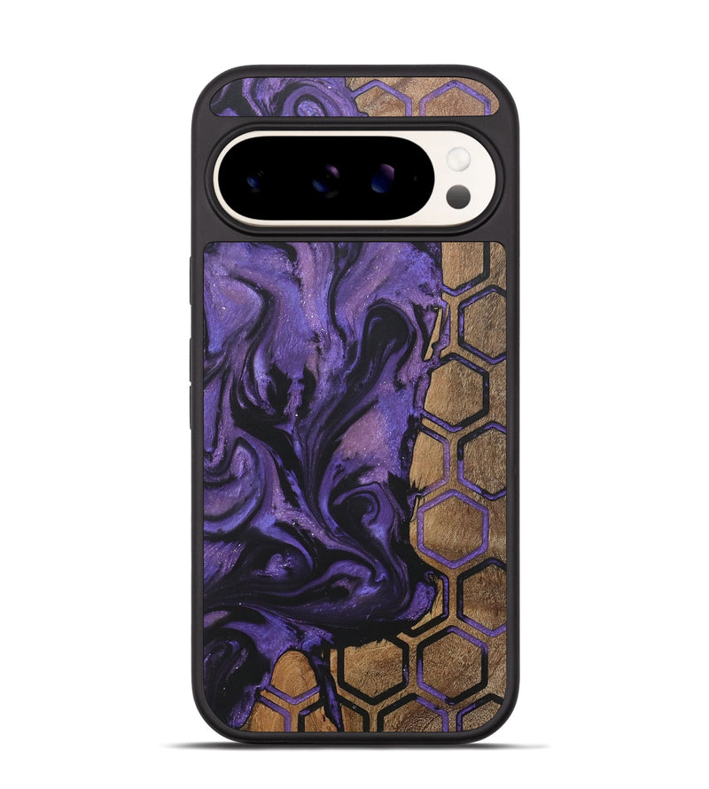 Pixel 9 Pro Wood+Resin Phone Case - Marjorie (Pattern, 718423)