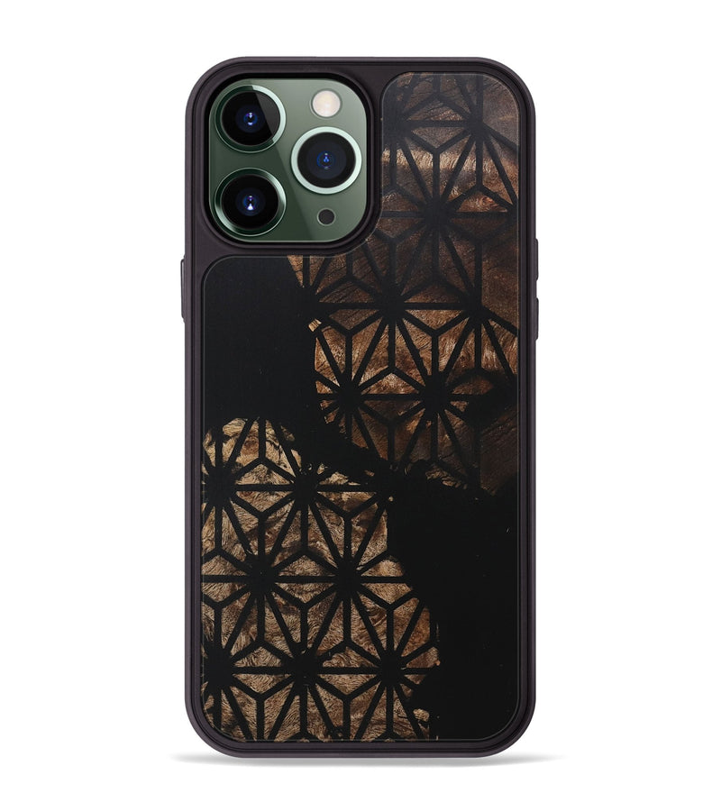 iPhone 13 Pro Max Wood+Resin Phone Case - Gael (Pattern, 718425)