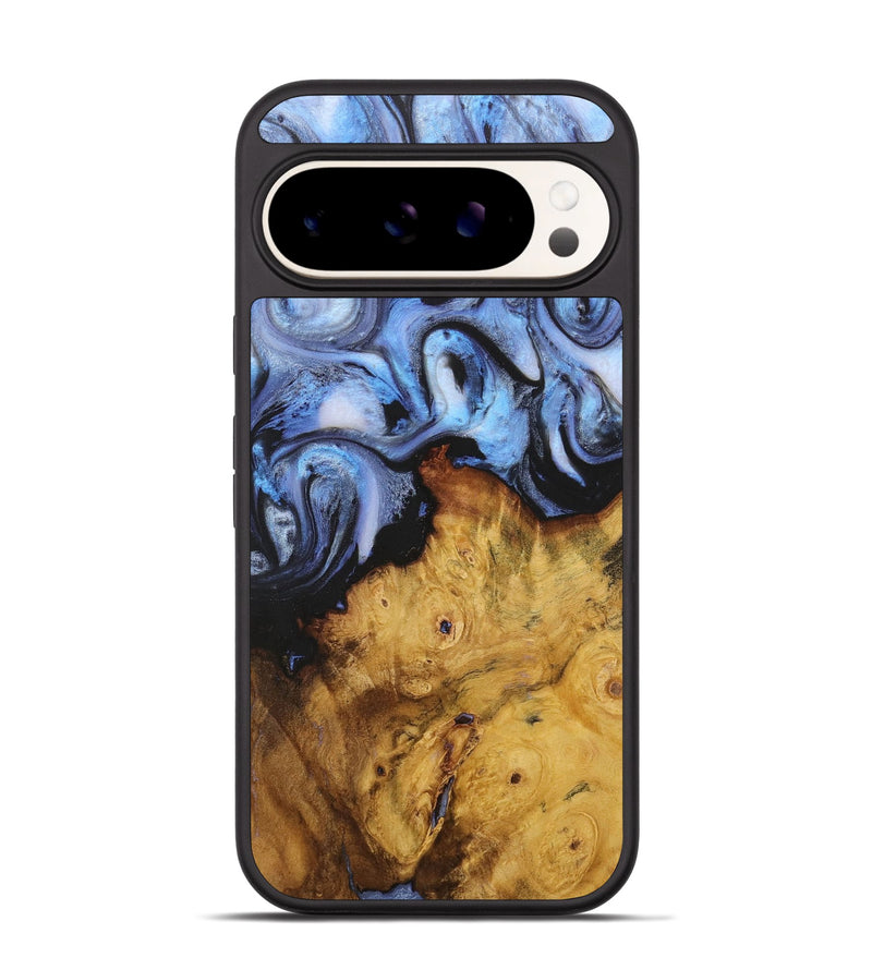 Pixel 9 Pro Wood+Resin Phone Case - Darla (Blue, 718477)