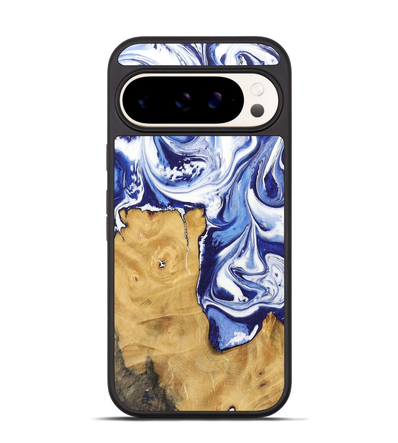 Pixel 9 Pro Wood+Resin Phone Case - Deloris (Blue, 718499)