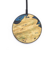 Circle Wood+Resin Wireless Charger - India (Blue, 718522)