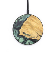 Circle Wood+Resin Wireless Charger - Eleanor (Green, 718536)