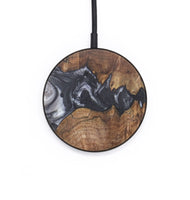 Circle Wood+Resin Wireless Charger - Carlton (Black & White, 718553)