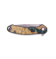 EDC Wood+Resin Pocket Knife - Theresa (Green, 718606)