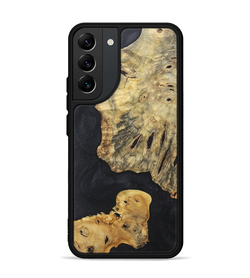 Galaxy S22 Plus Wood+Resin Phone Case - Craig (Pure Black, 718616)