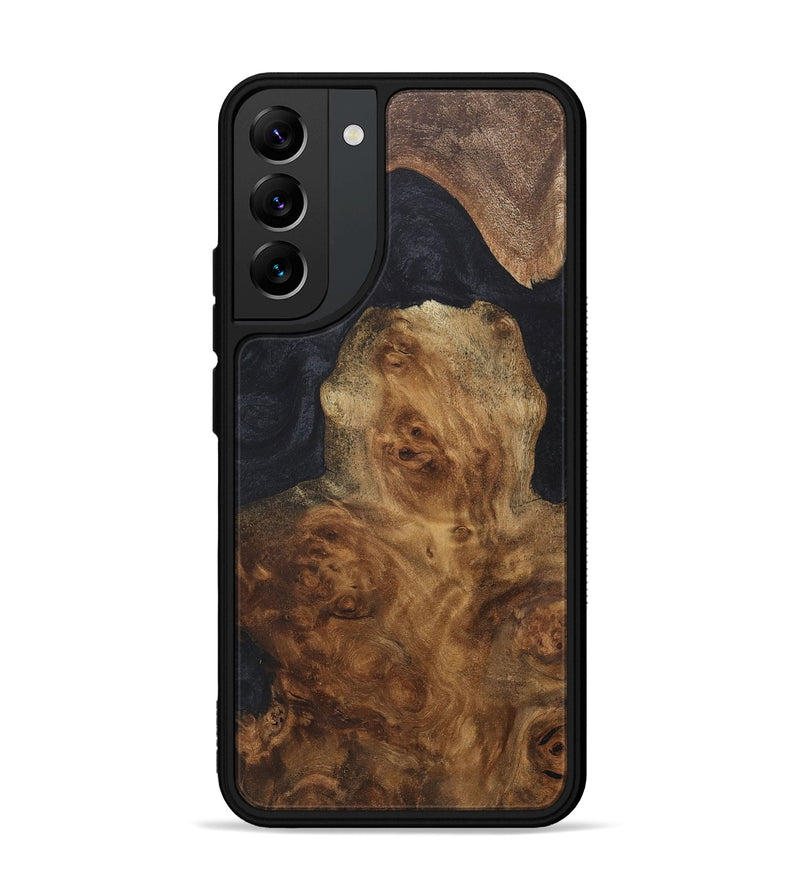 Galaxy S22 Plus Wood+Resin Phone Case - Daniel (Pure Black, 718620)