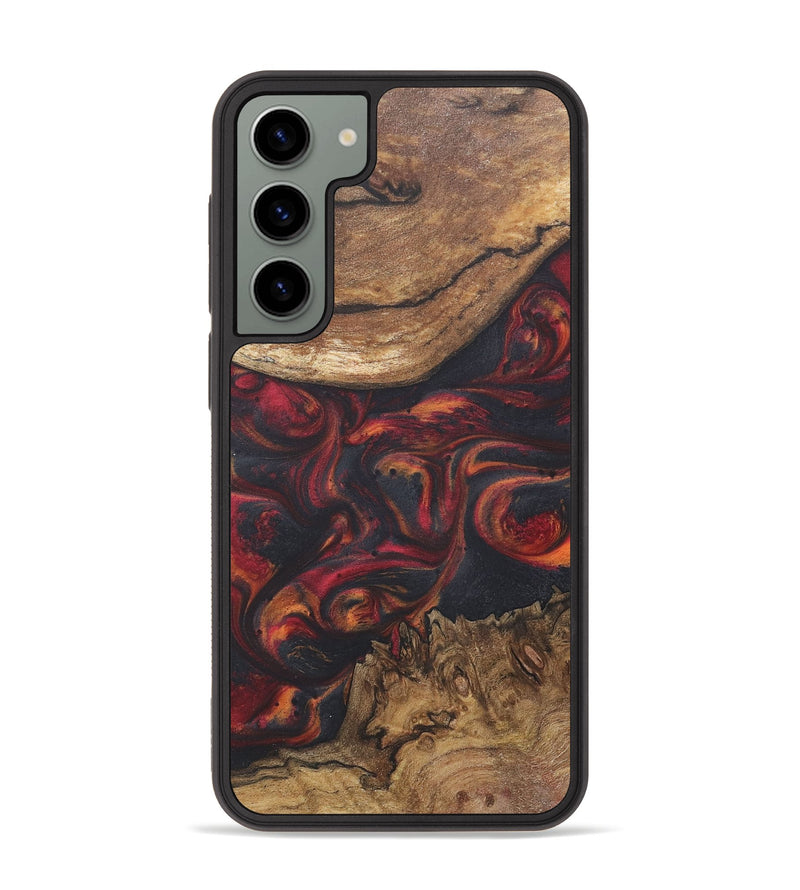 Galaxy S23 Plus Wood+Resin Phone Case - Rhett (Red, 718656)