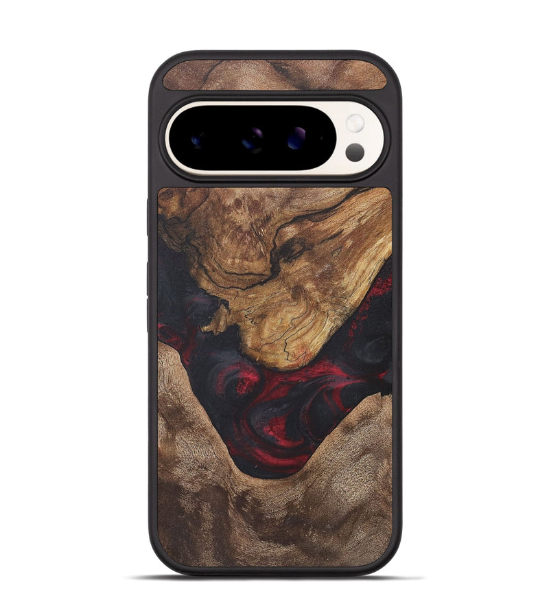 Pixel 9 Wood+Resin Phone Case - Crew (Red, 718659)