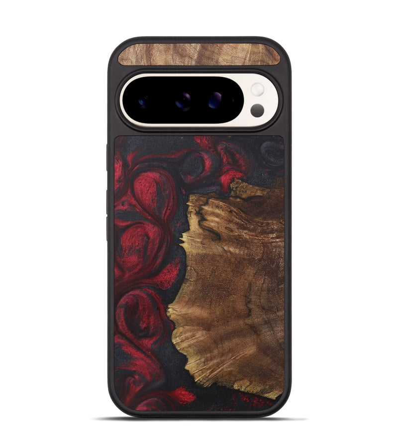 Pixel 9 Pro Wood+Resin Phone Case - Ryan (Red, 718668)