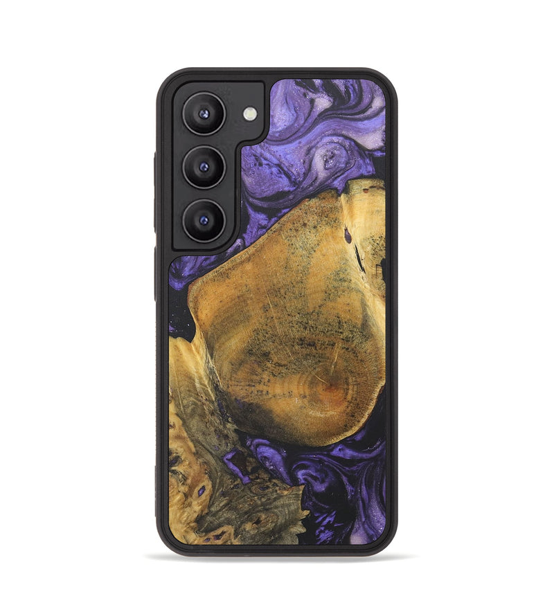 Galaxy S23 Wood+Resin Phone Case - Danny (Purple, 718672)