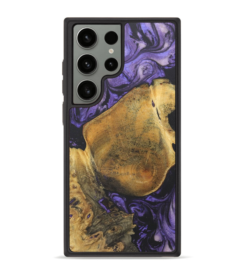 Galaxy S23 Ultra Wood+Resin Phone Case - Danny (Purple, 718672)