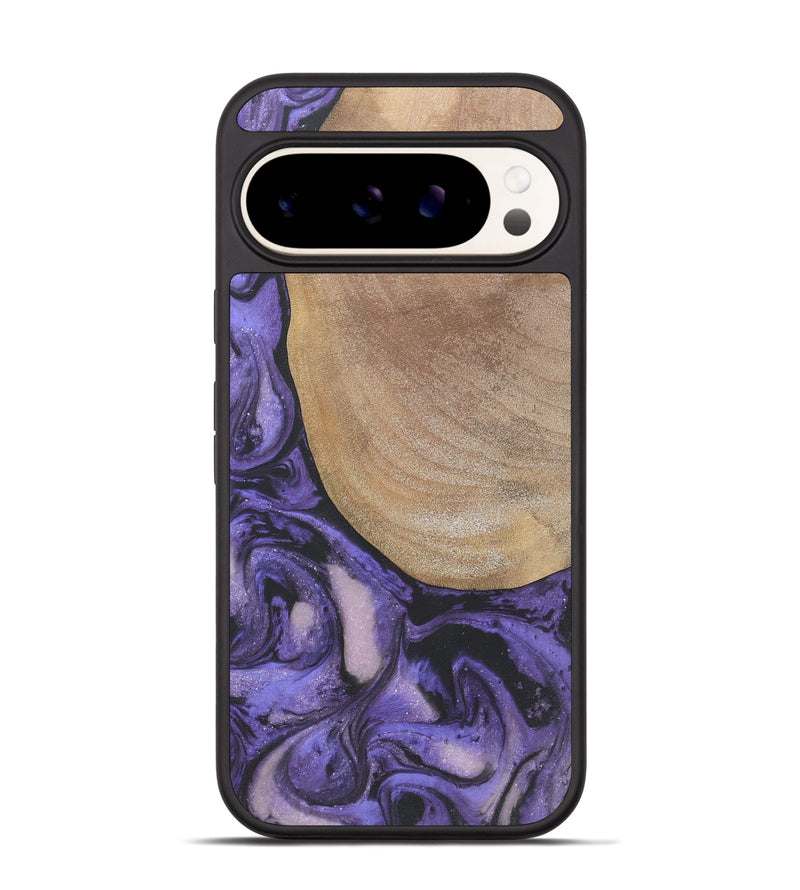 Pixel 9 Pro Wood+Resin Phone Case - Gwendolyn (Purple, 718674)