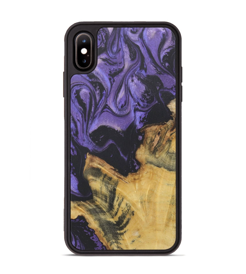 iPhone Xs Max Wood+Resin Phone Case - Hudson (Purple, 718675)