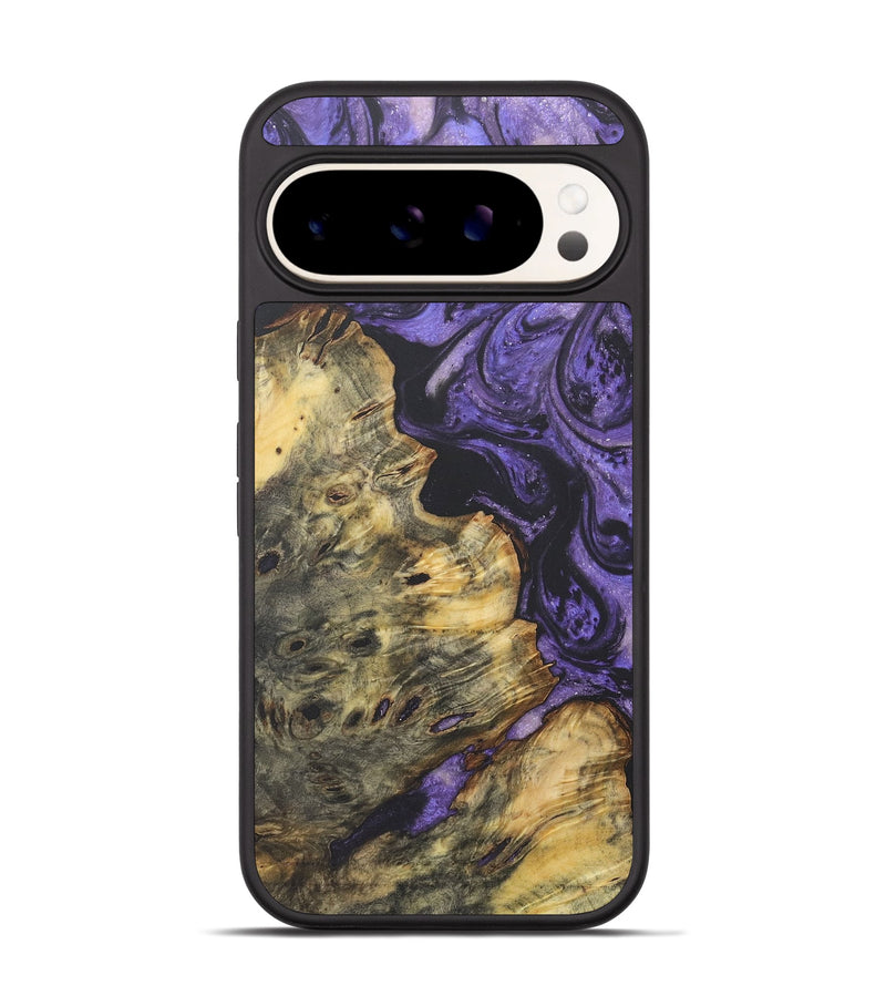 Pixel 9 Wood+Resin Phone Case - Sally (Purple, 718679)