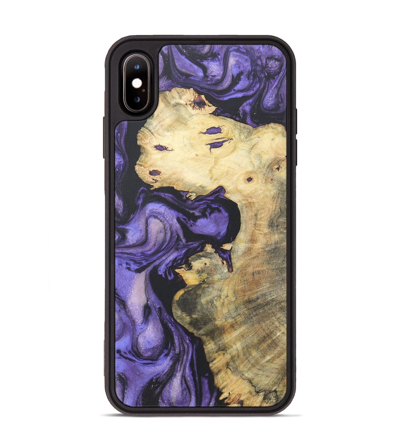 iPhone Xs Max Wood+Resin Phone Case - Esteban (Purple, 718681)