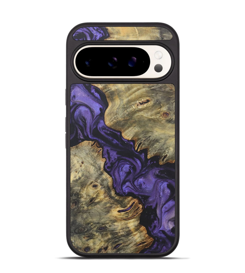 Pixel 9 Wood+Resin Phone Case - Iris (Purple, 718682)