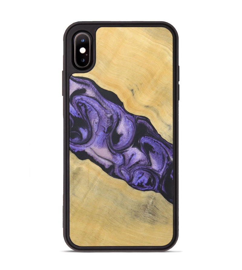 iPhone Xs Max Wood+Resin Phone Case - Enrique (Purple, 718688)