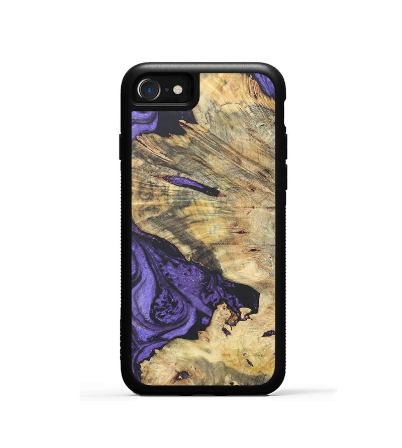 iPhone SE Wood+Resin Phone Case - Mitchell (Purple, 718689)