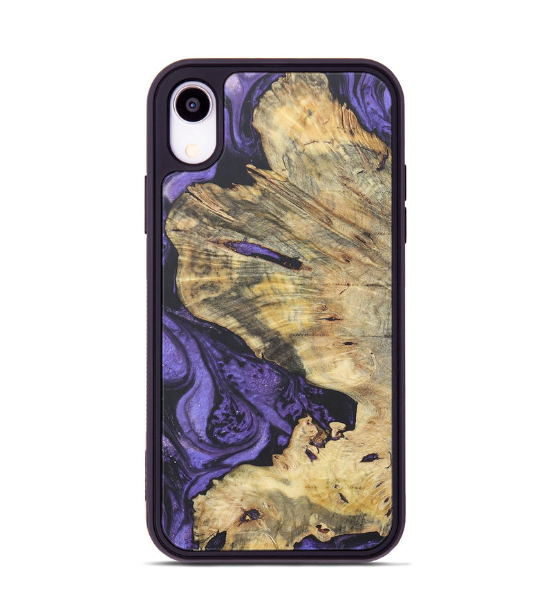 iPhone Xr Wood+Resin Phone Case - Mitchell (Purple, 718689)