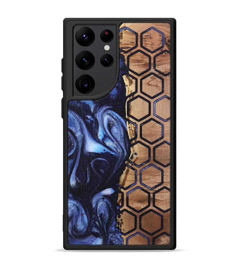 Galaxy S22 Ultra Wood+Resin Phone Case - Braylen (Pattern, 718694)