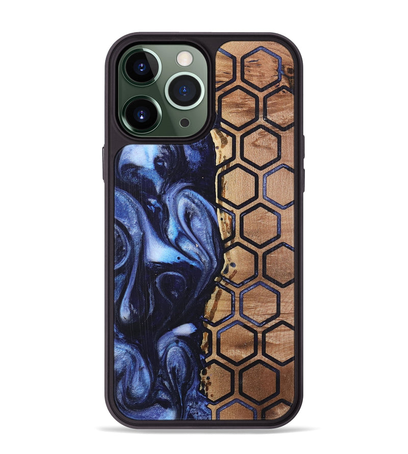 iPhone 13 Pro Max Wood+Resin Phone Case - Braylen (Pattern, 718694)