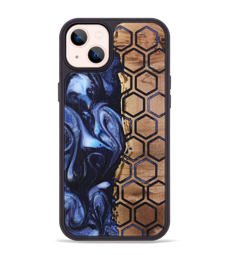 iPhone 14 Plus Wood+Resin Phone Case - Braylen (Pattern, 718694)