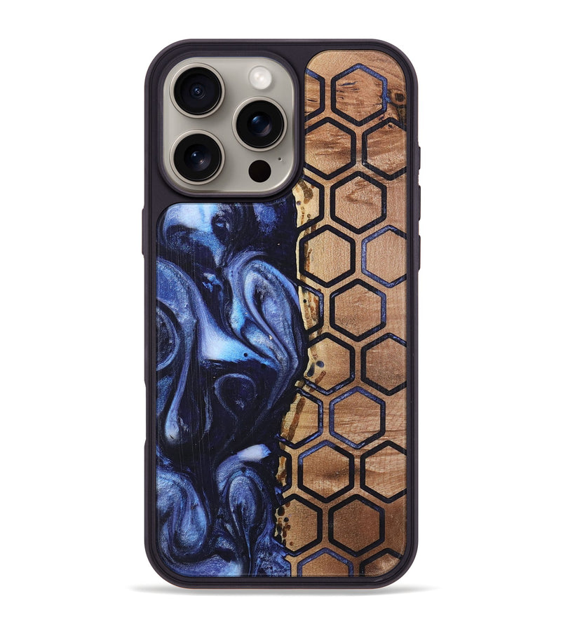 iPhone 16 Pro Max Wood+Resin Phone Case - Braylen (Pattern, 718694)