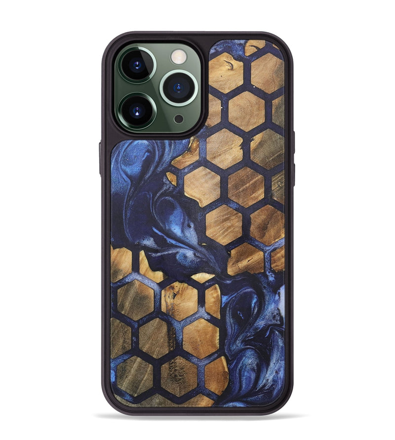 iPhone 13 Pro Max Wood+Resin Phone Case - Sophia (Pattern, 718695)