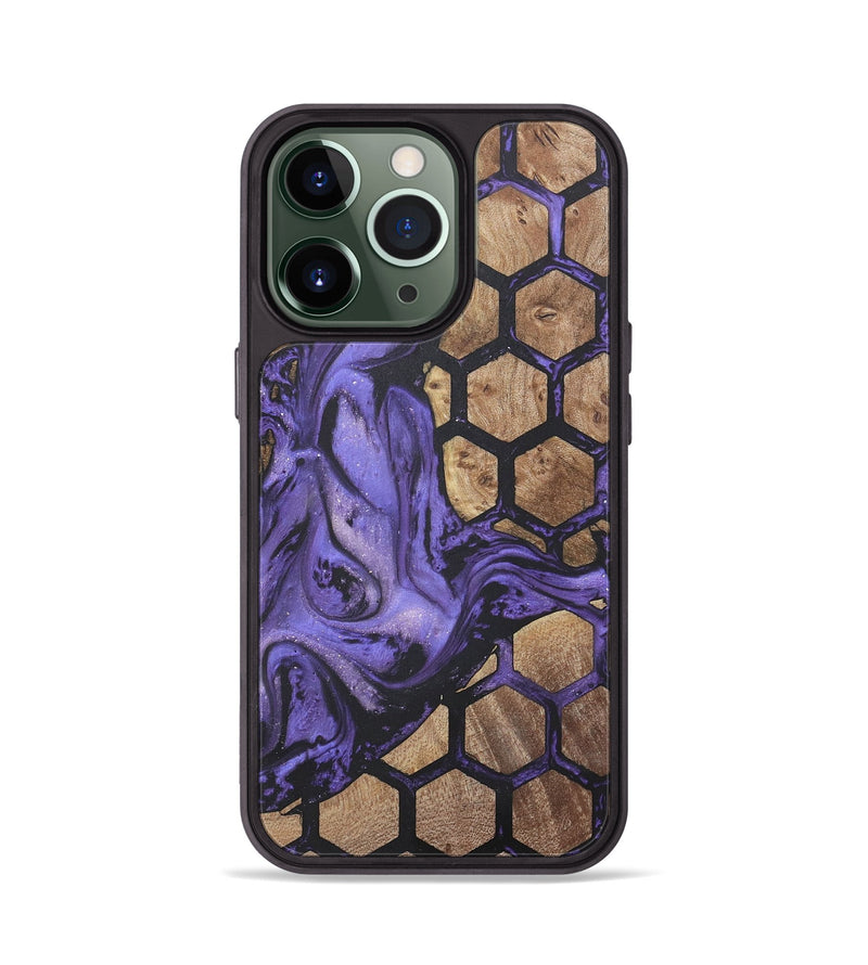 iPhone 13 Pro Wood+Resin Phone Case - Dillon (Pattern, 718698)