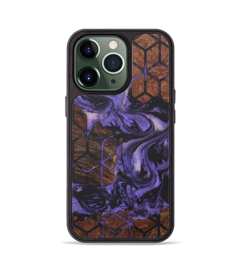 iPhone 13 Pro Wood+Resin Phone Case - Clint (Pattern, 718699)