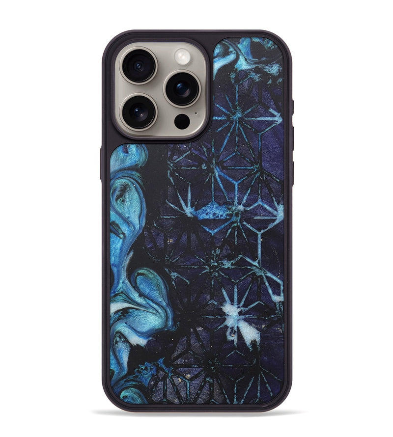 iPhone 15 Pro Max Wood+Resin Phone Case - Enrique (Pattern, 718700)