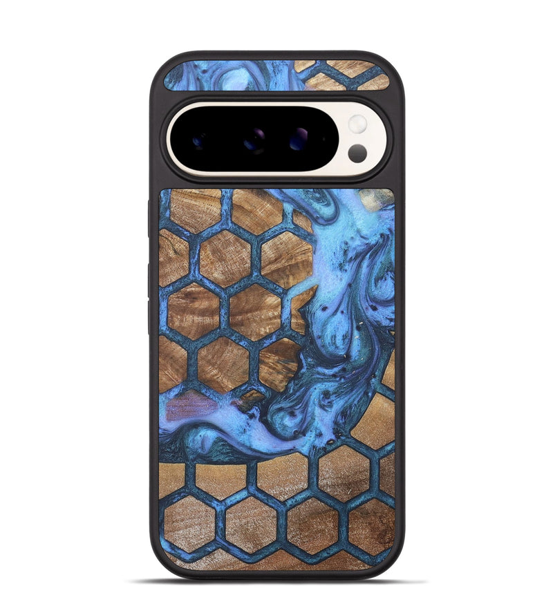 Pixel 9 Pro Wood+Resin Phone Case - Rocky (Pattern, 718702)