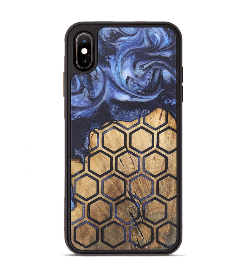 iPhone Xs Max Wood+Resin Phone Case - Garrett (Pattern, 718705)