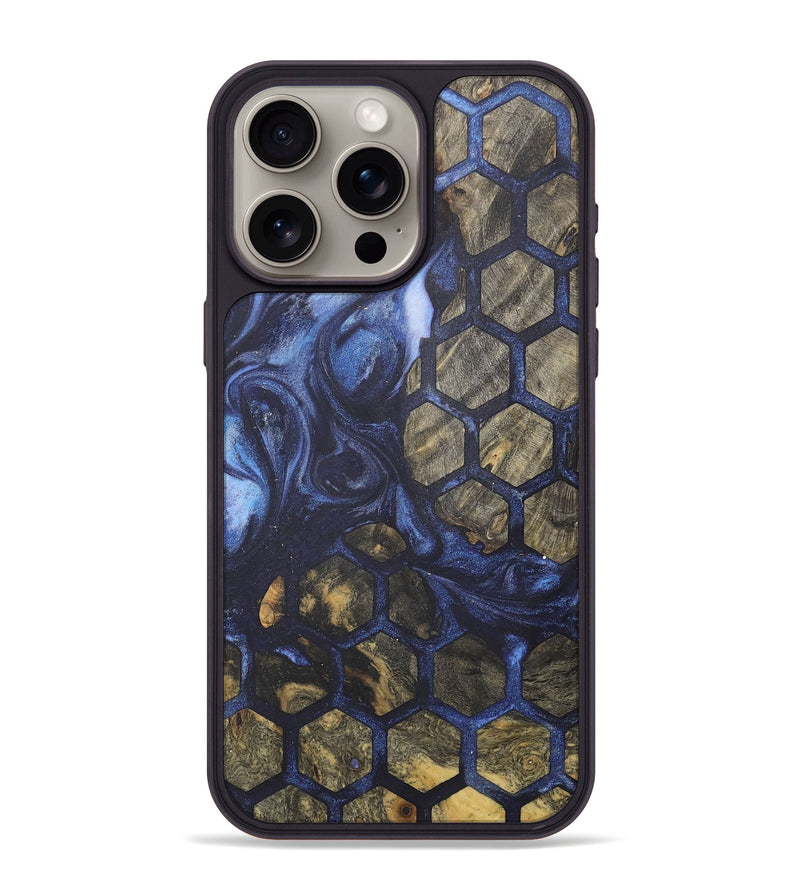 iPhone 15 Pro Max Wood+Resin Phone Case - Matthew (Pattern, 718706)