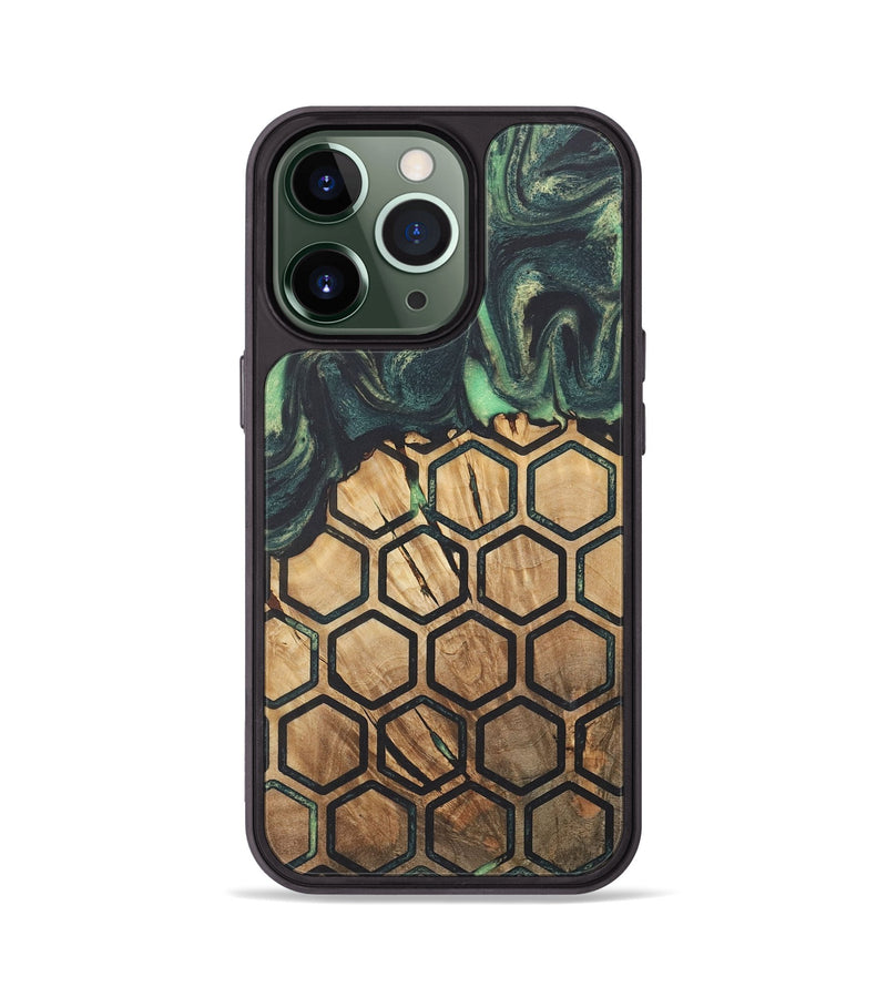 iPhone 13 Pro Wood+Resin Phone Case - Ryker (Pattern, 718708)