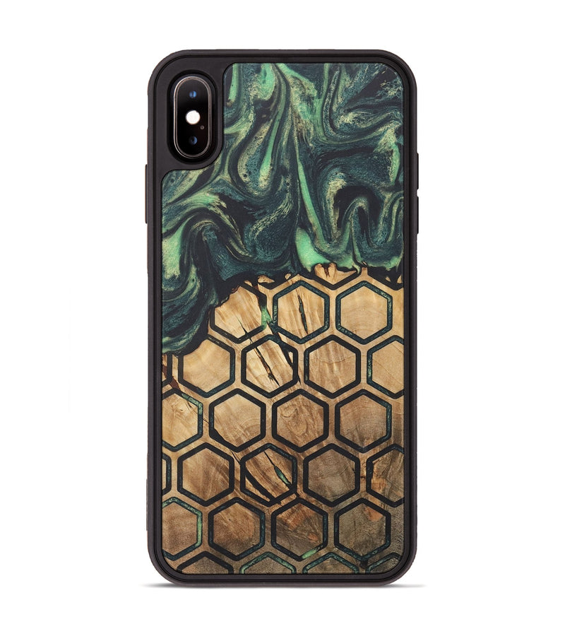 iPhone Xs Max Wood+Resin Phone Case - Ryker (Pattern, 718708)