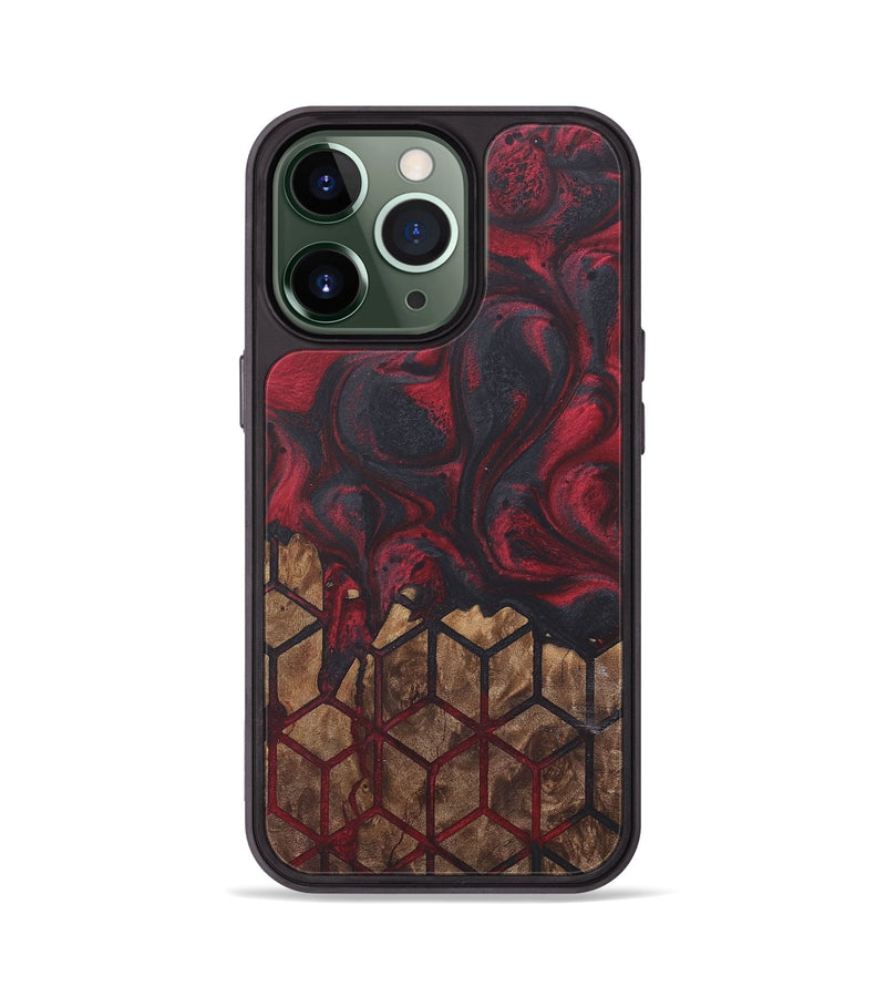 iPhone 13 Pro Wood+Resin Phone Case - Clara (Pattern, 718709)