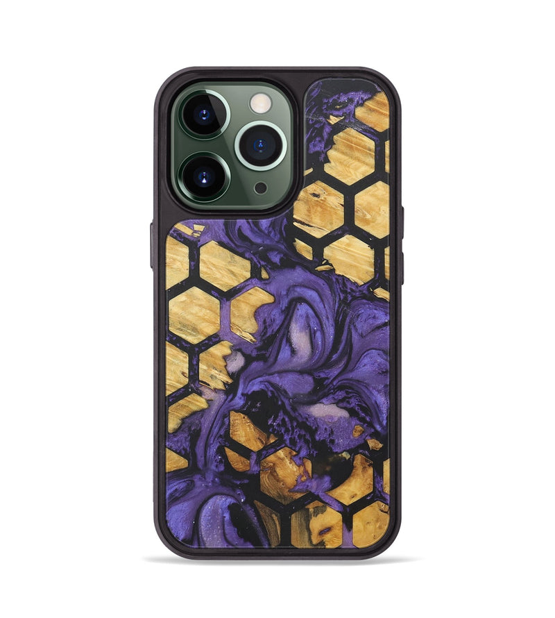 iPhone 13 Pro Wood+Resin Phone Case - Terry (Pattern, 718710)