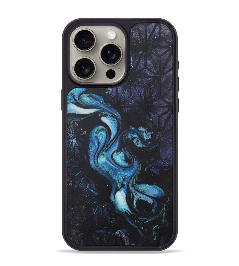 iPhone 15 Pro Max Wood+Resin Phone Case - Everleigh (Pattern, 718712)