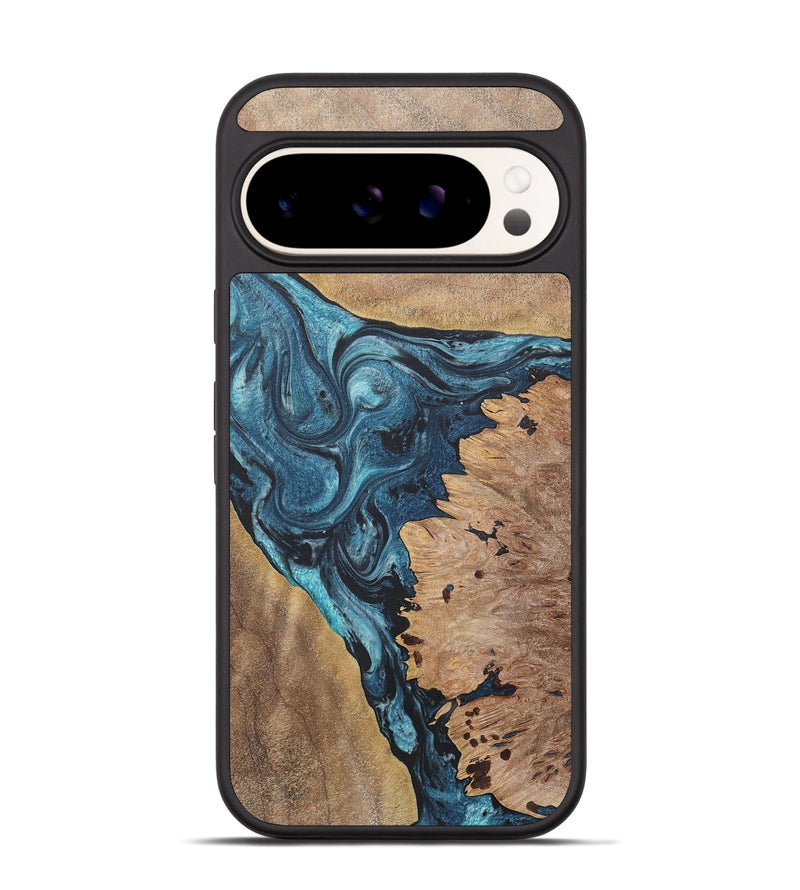 Pixel 9 Pro Wood+Resin Phone Case - Saylor (Blue, 718732)