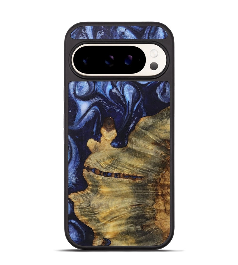 Pixel 9 Pro Wood+Resin Phone Case - Taryn (Blue, 718737)