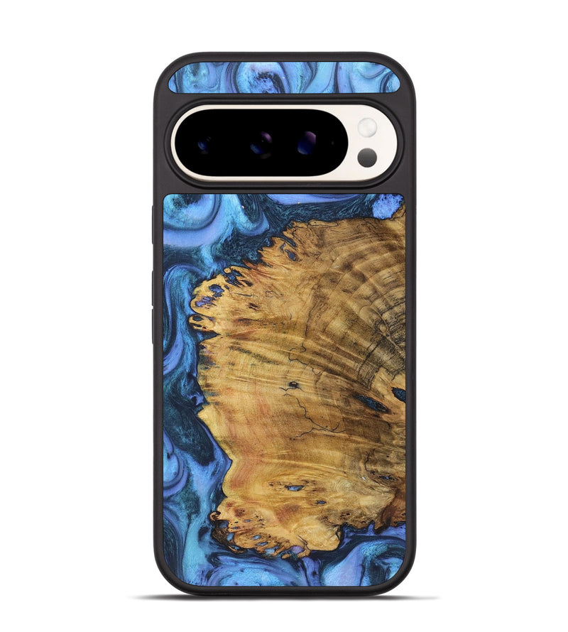 Pixel 9 Pro Wood+Resin Phone Case - Dakota (Blue, 718746)