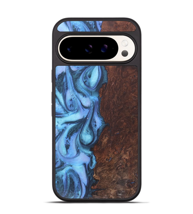 Pixel 9 Pro Wood+Resin Phone Case - Hanna (Blue, 718751)